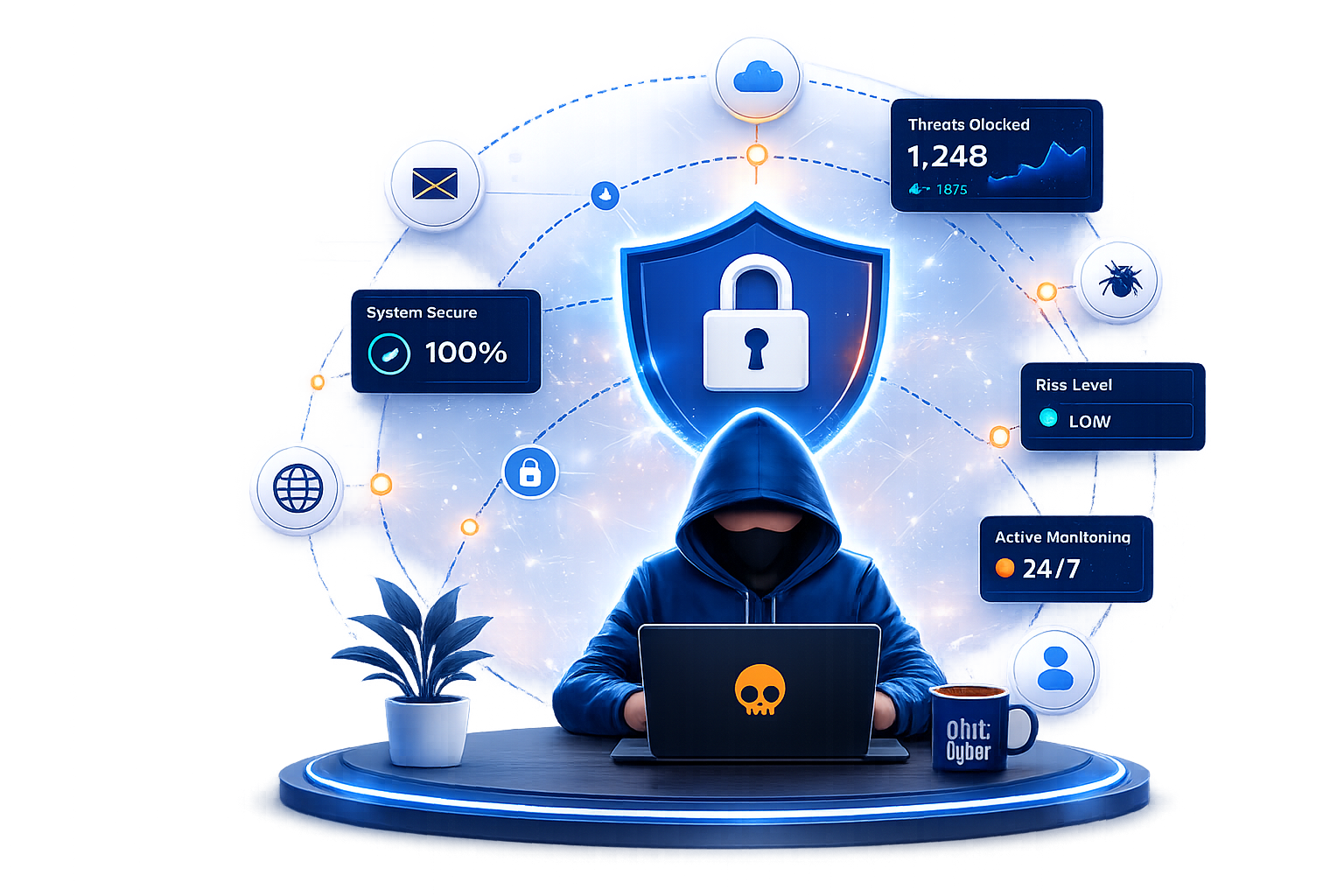 Cybersecurity Expert illustration